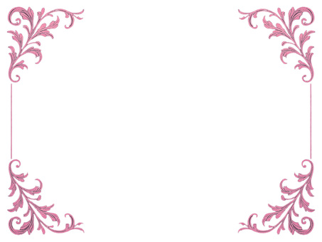 	14.フレーム フレーム,枠,飾り枠,装飾,装飾枠,コーナー飾り,ボーダー,エレガント,アンティーク,クラシックのイラスト素材