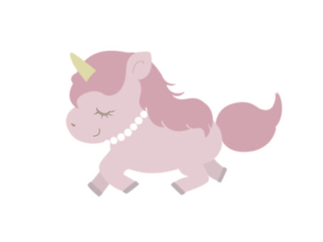 ふんわり夢かわユニコーン１ ユニコーン,ふんわり,架空,夢かわ,ドリーミー,メルヘン,ガーリー,ピンクのイラスト素材