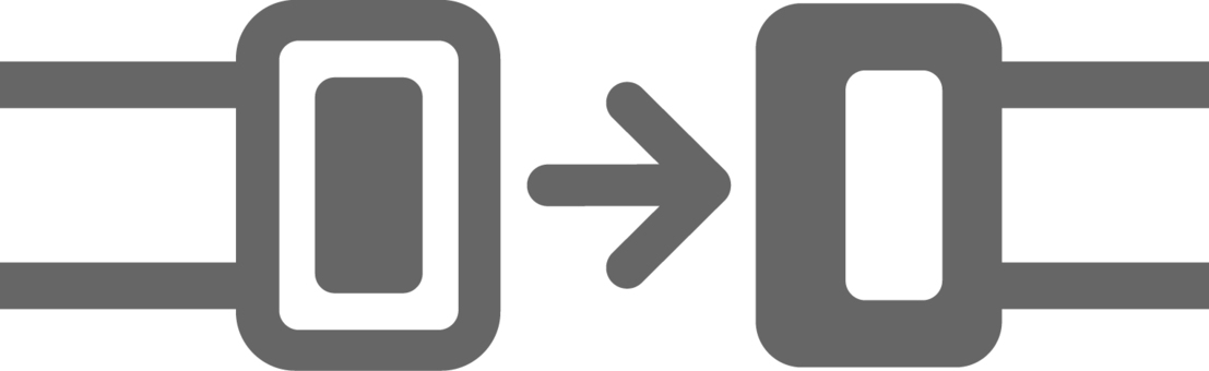 ピクトグラムのグレーのバックルです。 ピクトグラム,シートベルト,バックル,シンプル,金具,車,内装,安全ベルト,部品,機能のイラスト素材