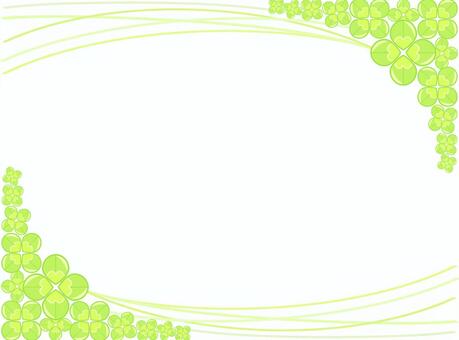 Four leaf clover frame 03, , JPG and PNG