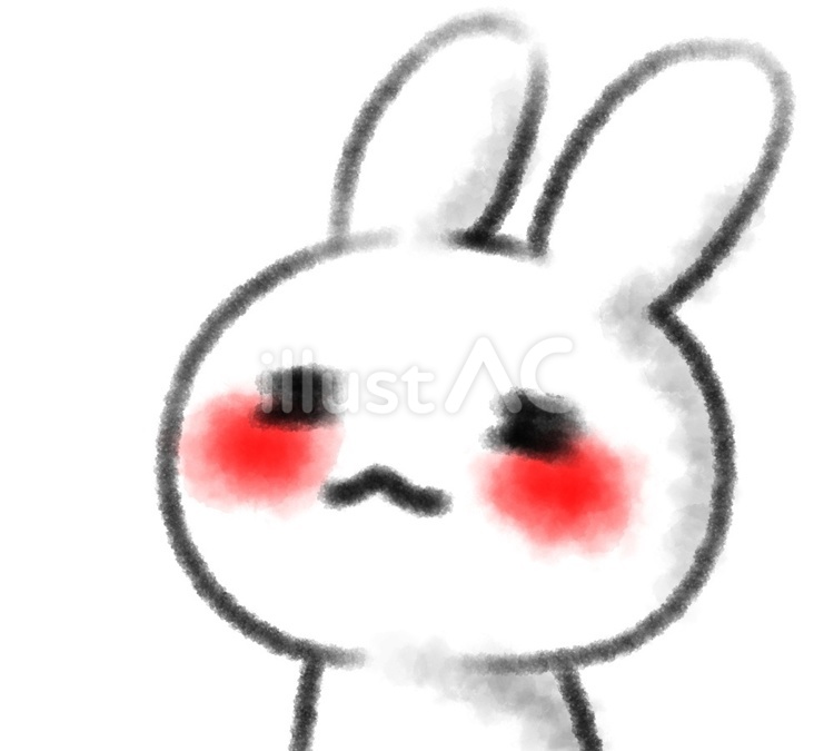 お酒を飲んで酔っ払ったうさぎ うさぎ,動物,可愛いのイラスト素材
