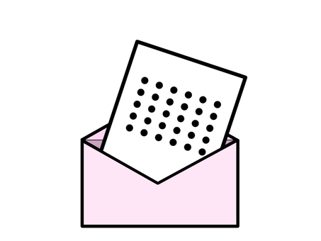 手紙＆郵便 レター,郵便,手紙,封書,便り,郵便物,郵送,便せん,封筒,用紙のイラスト素材