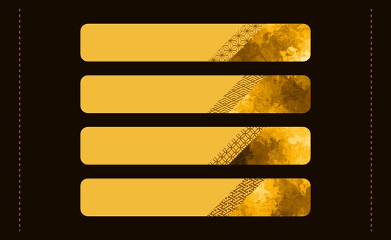 和風フレームマーブルゴールドバナー マーブル,見出し,タイトル枠,セット,フレーム,枠,テンプレート,和風,和柄,青海波のイラスト素材