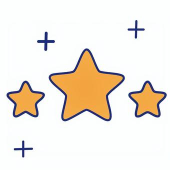 Illustration, etoile, simple, glitter, 