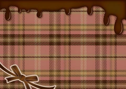 Tartan check pink_milk chocolate, JPG and AI Tartan check pink_milk chocolate, , JPG and AI