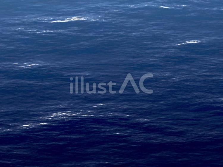 暗い海原の背景　4：3 海原,背景,リアルのイラスト素材