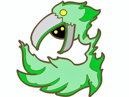 Haircut ghost with green motif, haircut, monster, ghost, JPG and PNG