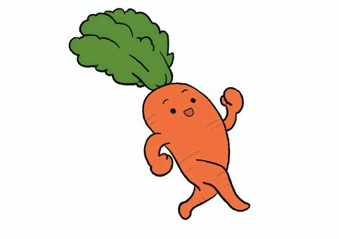 歩くにんじん 歩くにんじん にんじん,歩く,ウォーキング,食べ物,野菜のイラスト素材