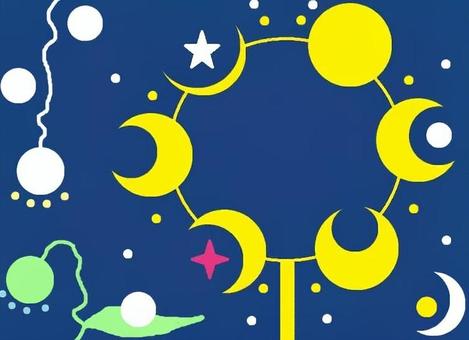 月の観覧車 月,観覧車,願い,ムーン,夢のイラスト素材