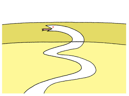 蛇 蛇,舌,にょろにょろ,pop調,手描き,挿絵,ワンポイント,素材,商用可,無料のイラスト素材