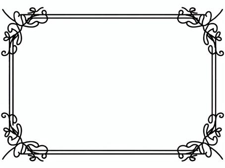 フレーム【1】 フレーム,シンプル,手描き,縁,飾りのイラスト素材