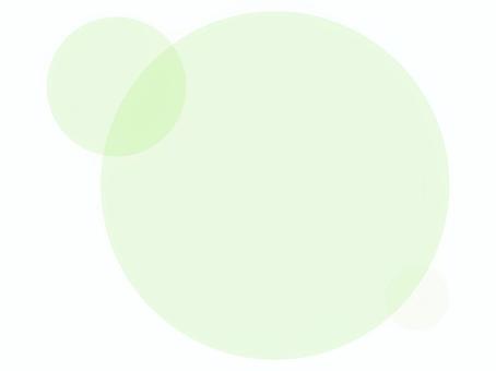 重なり合う半透明の淡い緑のサークル背景