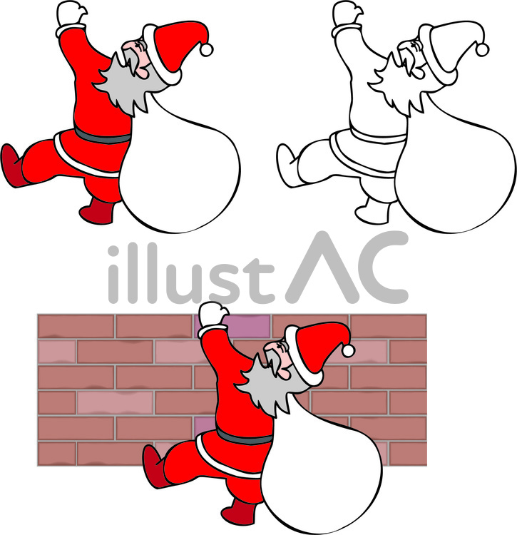 クリスマス　サンタ　サンタクロース 仕事,クリスマス,サンタクロースのイラスト素材