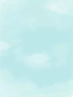 シンプルな水彩風の空_縦 シンプルな水彩風の空_縦 水彩,青空,空のイラスト素材