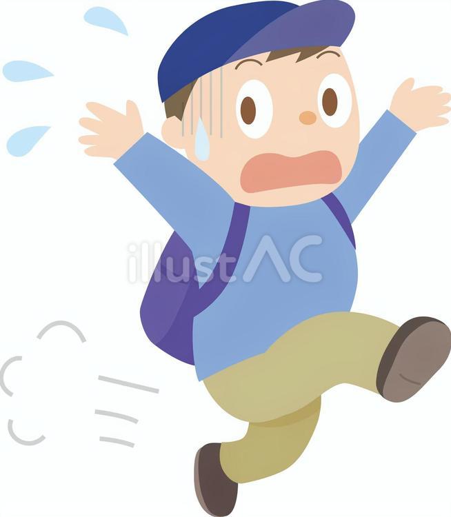 逃げる男性 逃げる,走る,焦るのイラスト素材