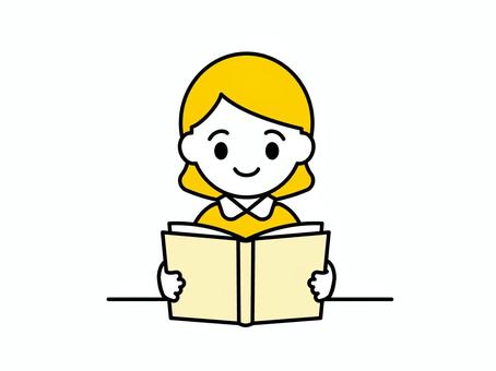 本を読む子どものイラスト02 本を読む子どものイラスト02 人物,子ども,児童,園児,小学生,幼稚園,保育園,こども園,小学校,保育のイラスト素材