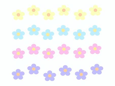Illustration, flower, pastel, pastel colour, 