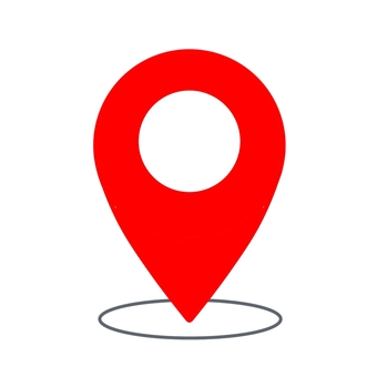 ピンポイント　赤 ピンポイント,赤,マップピン,マップポインター,マップ,ピン,ポインター,目的地,マーク,現在地のイラスト素材