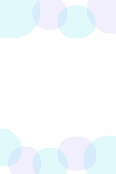 水玉のシンプルな背景フレーム3 背景,フレーム,飾り枠,枠,水玉,ポップ,丸,シャボン,円,ブルーのイラスト素材