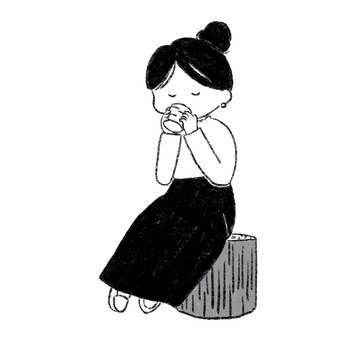 かわいい鏡餅 鉛筆書きイラスト No 無料イラストなら イラストac
