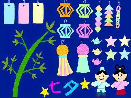 Illustration, tanabata, july, event, 