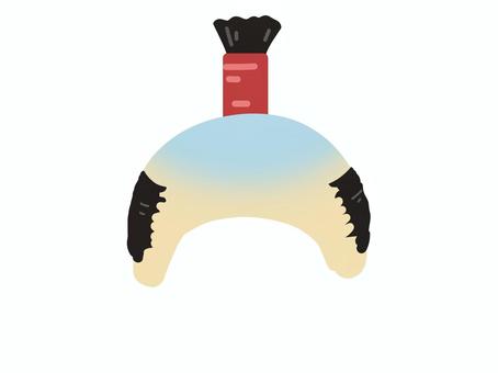 かつら 青い肌のお殿様 かつら 青い肌のお殿様 カツラ,ちょんまげ,本田髷,青,肌,お殿様,ウィッグ,時代劇,演劇,小道具のイラスト素材