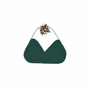 おにぎり(こんぶ)7 おにぎり,食べ物,昆布,海苔おにぎり,お米,ご飯,料理,シンプル,アイコンのイラスト素材