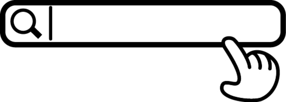 Illustration, search, box, magnifying glass, 