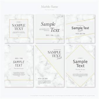 Marble - Card 02, marble, frame, background, JPG, PNG and AI