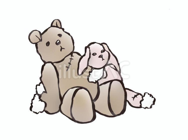 ぬいぐるみごみ ぬいぐるみ,ごみ,廃棄のイラスト素材