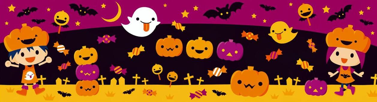 Illustration, halloween, pumpkin, sweets, JPG