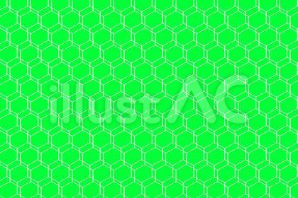 二重サイバーハニカム柄色緑
