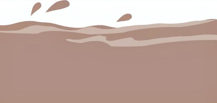 水害時の濁った水 水害,汚泥,水,洪水,浸水,災害,波,濁ったのイラスト素材