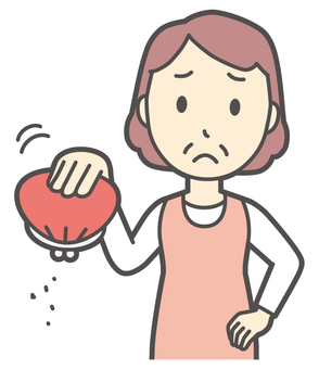  エプロンおばちゃん-154-バスト 金欠,おばちゃん,エプロン,お母さん,ママ,中年,おばさん,主婦,人物,かわいいのイラスト素材