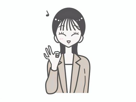 オフィス女性｜OK