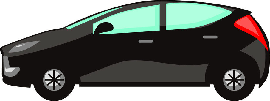 Illustration, ordinary car, car body, compact, 