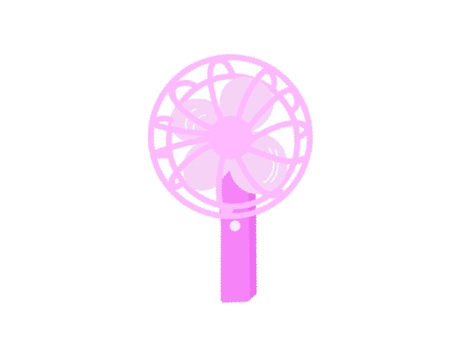 ハンディファン（単品） ハンディファン,携帯扇風機,夏,手持ち,涼しい,風,暑いのイラスト素材