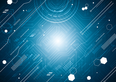 Illustration, digital, technology, electronic circuit, 