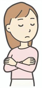  ロングヘア女性-112-バスト 無視,女性,女の子,人物,かわいい,バストアップ,上半身,若い,挿絵,素材のイラスト素材