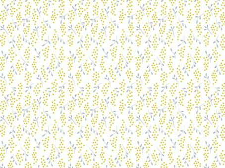 ミモザの柄・手描きテイスト・背景透過 ミモザの柄・手描きテイスト・背景透過 ミモザ,花,柄のイラスト素材
