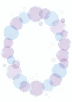 円のフレーム28A フレーム,丸,背景,水彩,かわいい,枠,手描き風,カラフル,柔らかい,優しいのイラスト素材