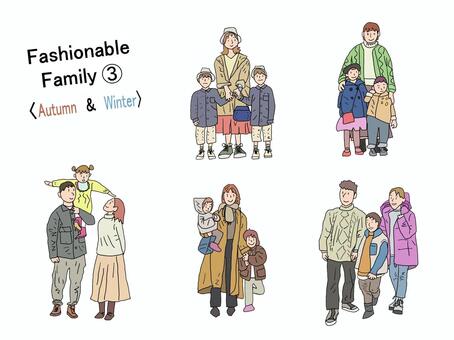 おしゃれファミリーＤＦ③ 家族,ファミリー,パパ,ママ,子供,お父さん,お母さん,ファッショナブル,おしゃれ,かわいいのイラスト素材