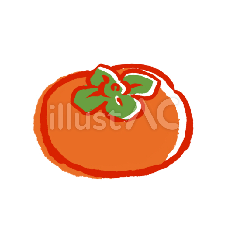 kudamono_i くだもの,果物,かきのイラスト素材
