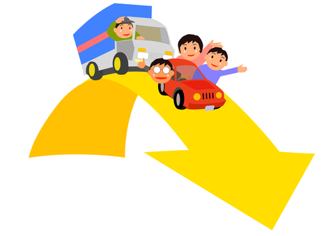 引っ越し 引っ越し,移住,uターン,iターン,ベクターのイラスト素材