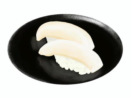 魷魚握壽司, JPG 和 PNG 魷魚握壽司, 魷魚, 烏賊, 壽司, JPG 和 PNG