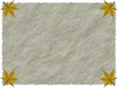 Japanese paper frame studded with autumn leaves_05, JPG and PNG Japanese paper frame studded with autumn leaves_05, , JPG and PNG