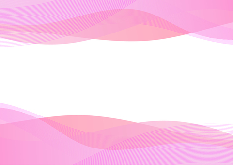 #3483ピンク波模様フレーム背景 抽象,背景,フレーム,ピンク,桃色,桜色,波模様,曲線,ライン,カーブのイラスト素材