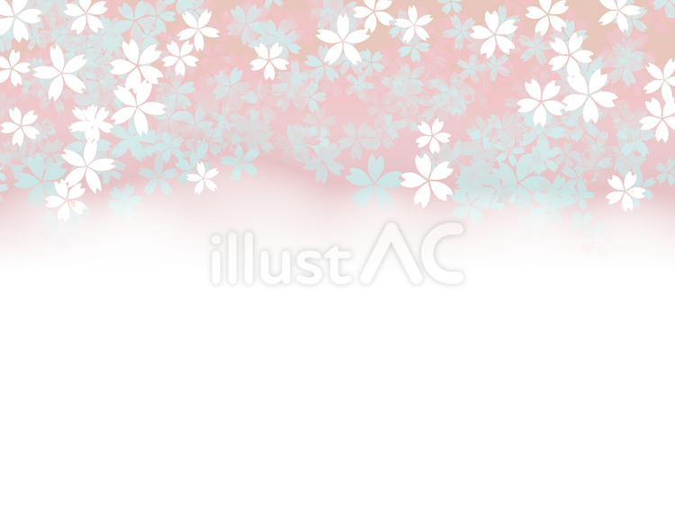 桜の和柄背景、フレーム  春,桜,壁紙のイラスト素材