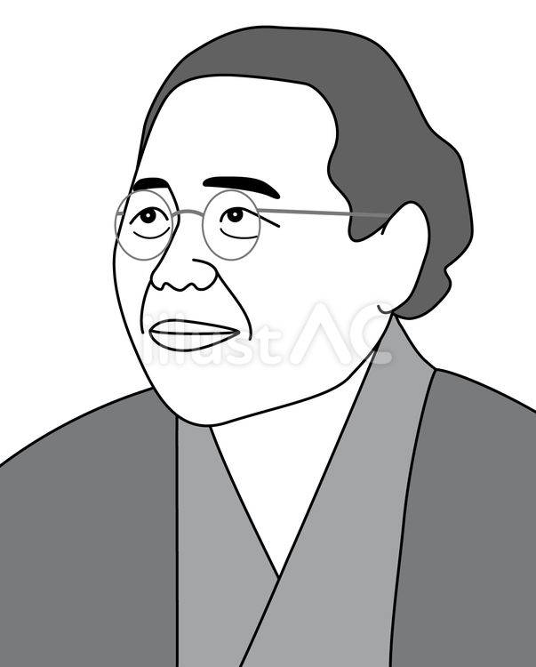 壺井栄（白黒） 壺井栄,歴史,文学のイラスト素材