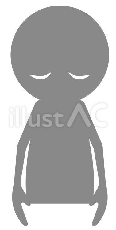 いじめで落ち込む人のイメージ いじめ,落ち込む,下向きのイラスト素材